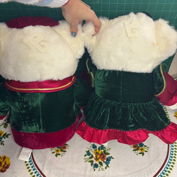 Pair of Snowflake Teddy Bear Boy & Girl 22" 1998 Dan Dee Plush - Picture 5 of 16